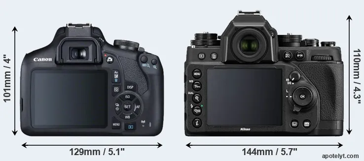 Comparison T7 or Df rear