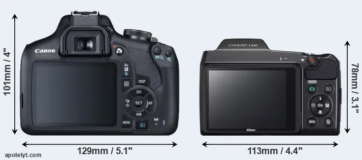 Comparison T7 or L840 rear