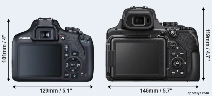 Comparison T7 or P1000 rear