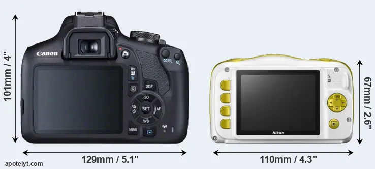 Comparison T7 or W150 rear