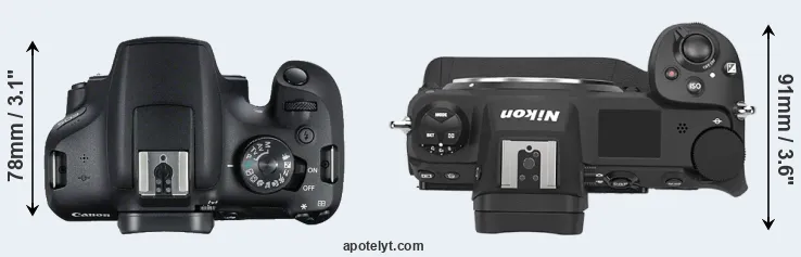 Compare T7 versus Z9 top