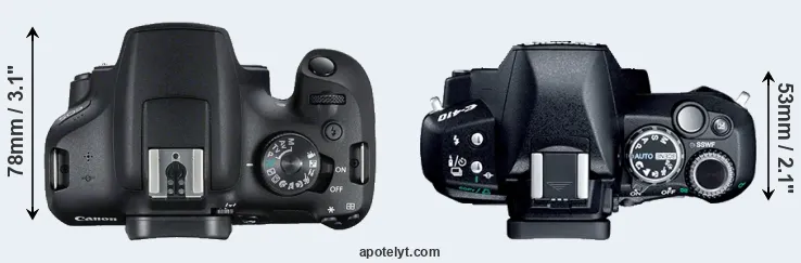 Compare T7 versus E-410 top