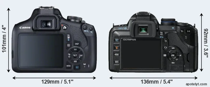 Comparison T7 or E-520 rear