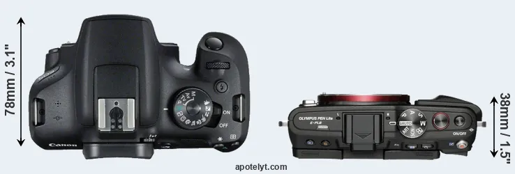 Compare T7 versus E-PL6 top
