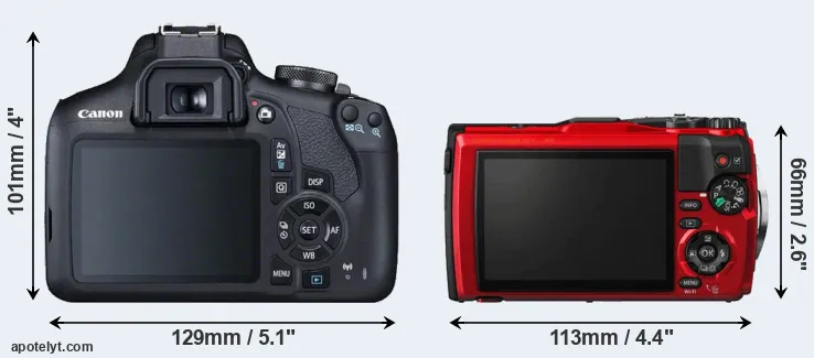 Comparison T7 or TG-5 rear