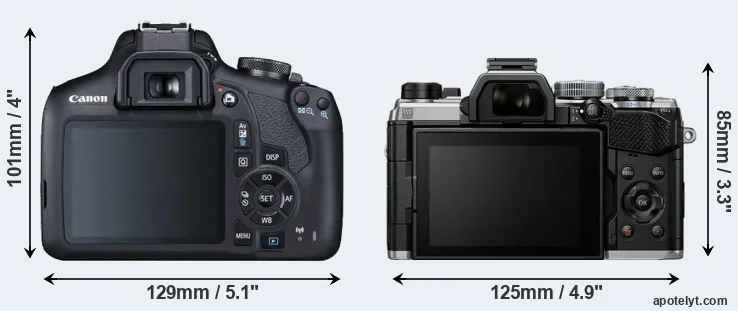 Comparison T7 or OM-5 rear