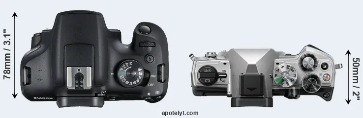 Compare T7 versus OM-5 top