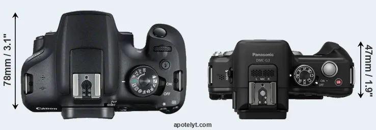 Compare T7 versus G3 top