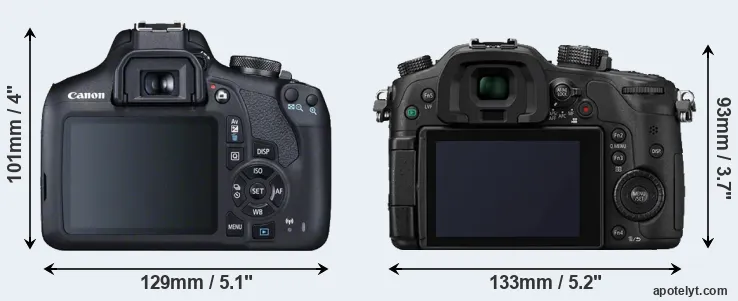 Comparison T7 or GH4 rear