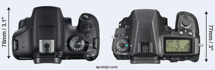 Compare T7 versus K-3 top