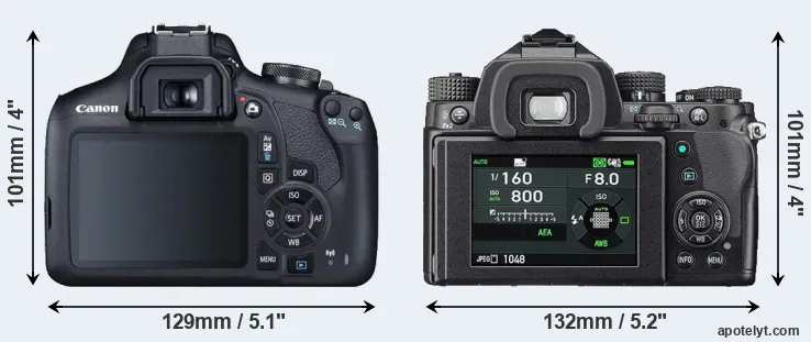 Comparison T7 or KP rear