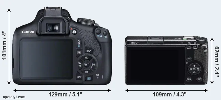 Comparison T7 or GR IIIx rear