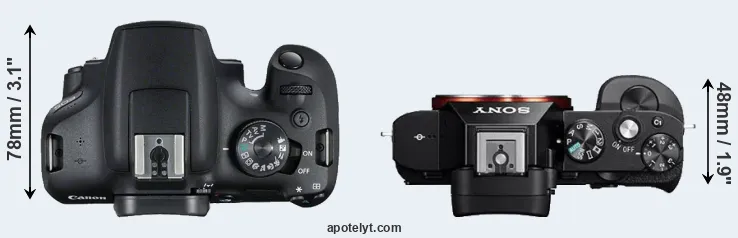 Compare T7 versus A7 top