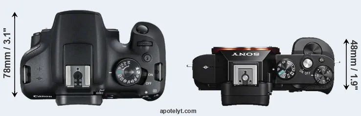 Compare T7 versus A7S top