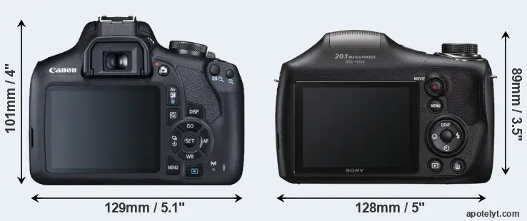 Comparison T7 or H300 rear