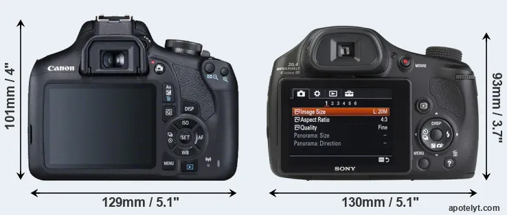 Comparison T7 or HX350 rear