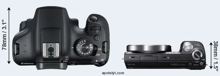 Compare T7 versus NEX-5N top