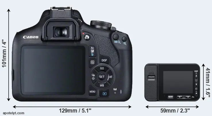 Comparison T7 or RX0 II rear