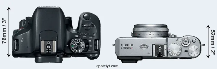 Compare T7i versus X100T top