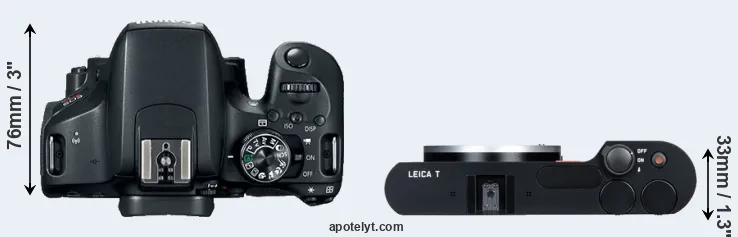 Compare T7i versus T Typ 701 top