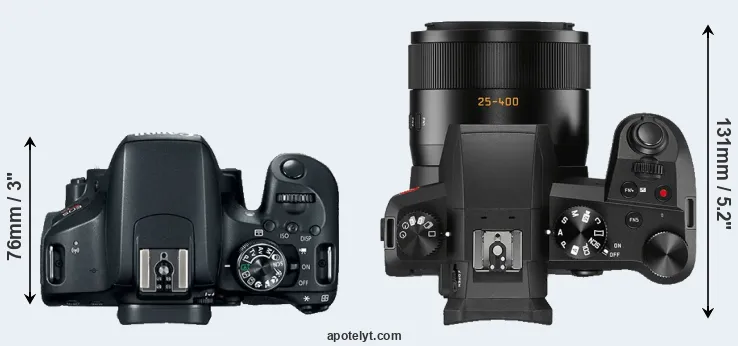 Compare T7i versus V-LUX 5 top
