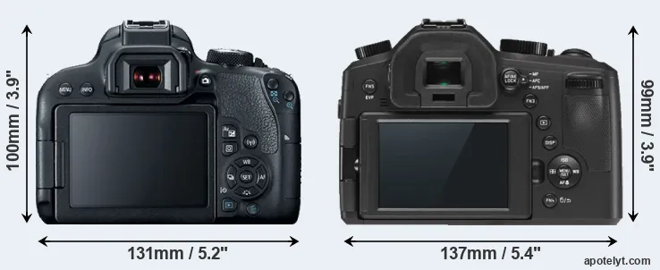 Comparison T7i or V-LUX Typ 114 rear