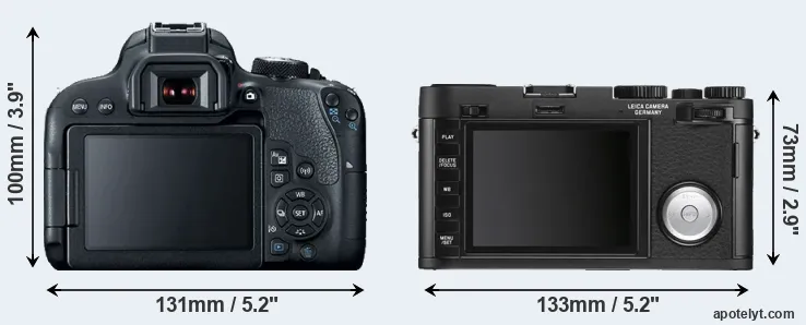 Comparison T7i or X Vario rear