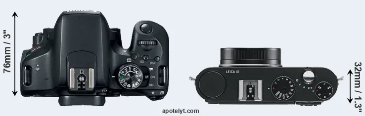Compare T7i versus X1 top