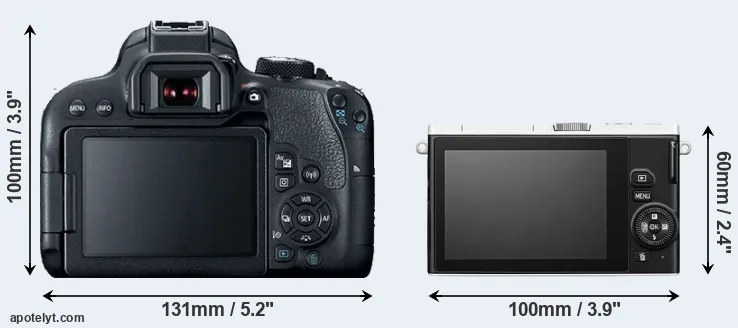 Comparison T7i or J4 rear