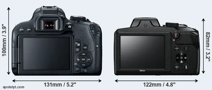 Comparison T7i or B600 rear
