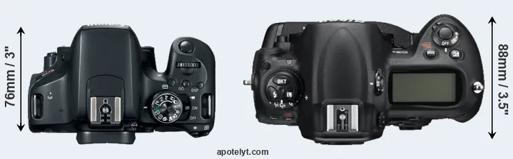 Compare T7i versus D3S top