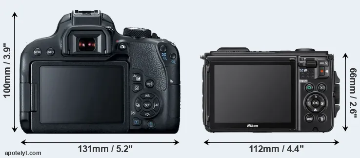 Comparison T7i or W300 rear