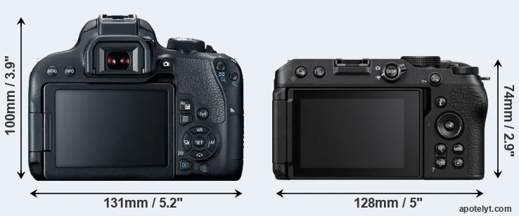 Comparison T7i or Z30 rear