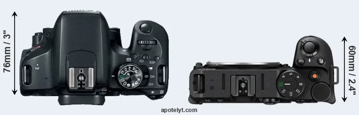 Compare T7i versus Z30 top