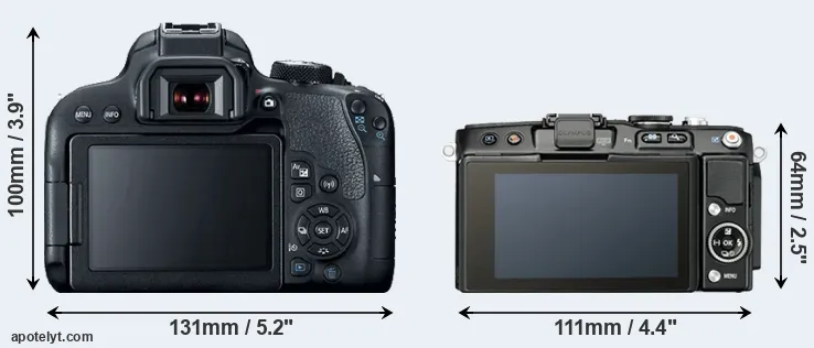 Comparison T7i or E-PL5 rear