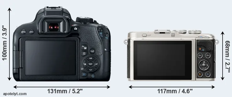 Comparison T7i or E-PL9 rear