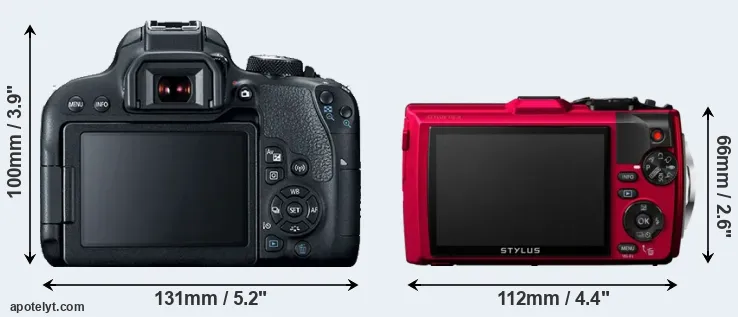 Comparison T7i or TG-4 rear