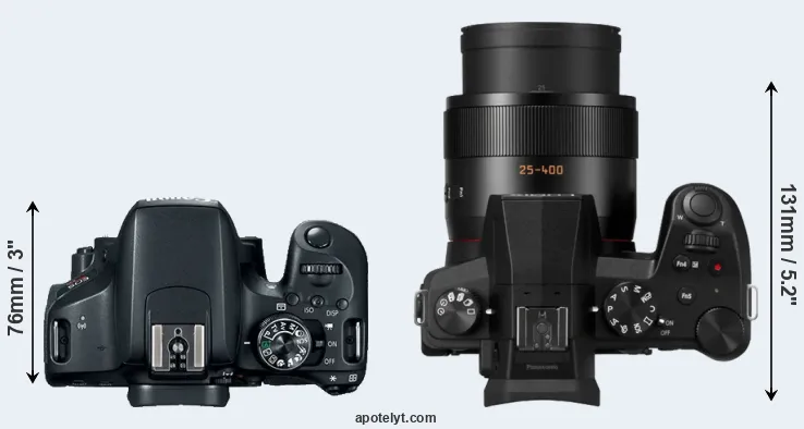 Compare T7i versus FZ1000 II top