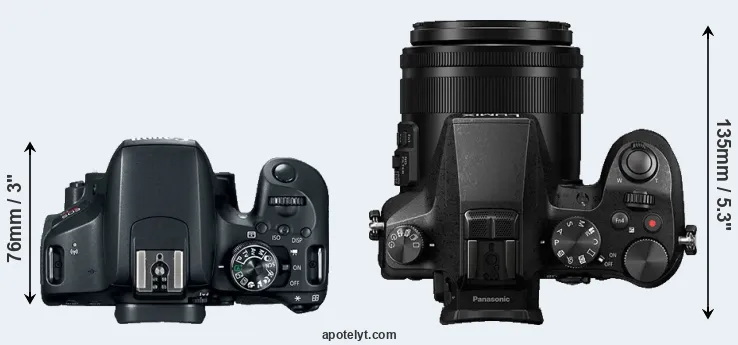 Compare T7i versus FZ2000 top