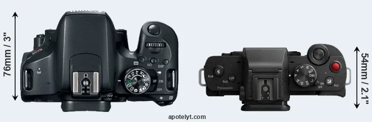 Compare T7i versus G100 top