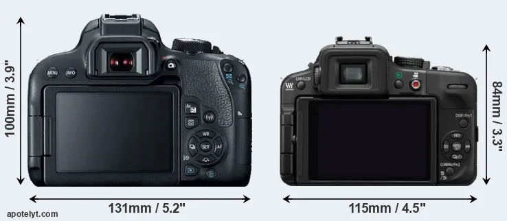 Comparison T7i or G3 rear