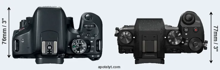 Compare T7i versus G7 top