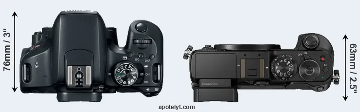 Compare T7i versus GX8 top