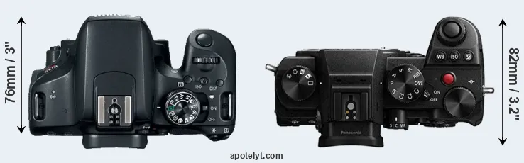 Compare T7i versus S5 top