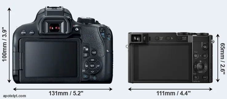 Comparison T7i or ZS100 rear