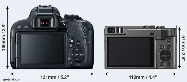 Comparison T7i or ZS70 rear