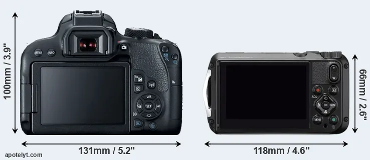 Comparison T7i or WG-6 rear
