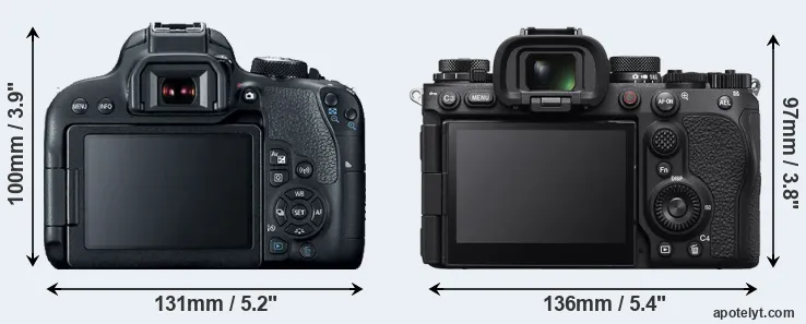 Comparison T7i or A9 III rear