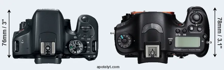 Compare T7i versus A99 top