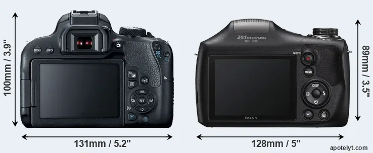 Comparison T7i or H300 rear